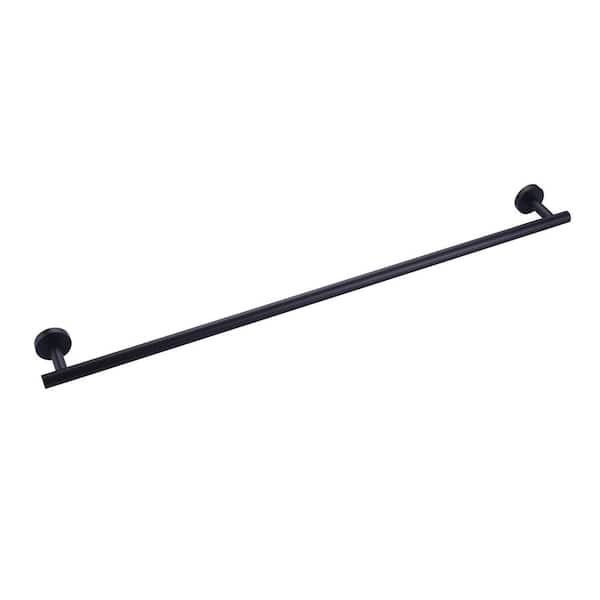 ARCORA 32 in. Wall Mounted Single Towel Bar Bath Hardware Accessory in Matte Black