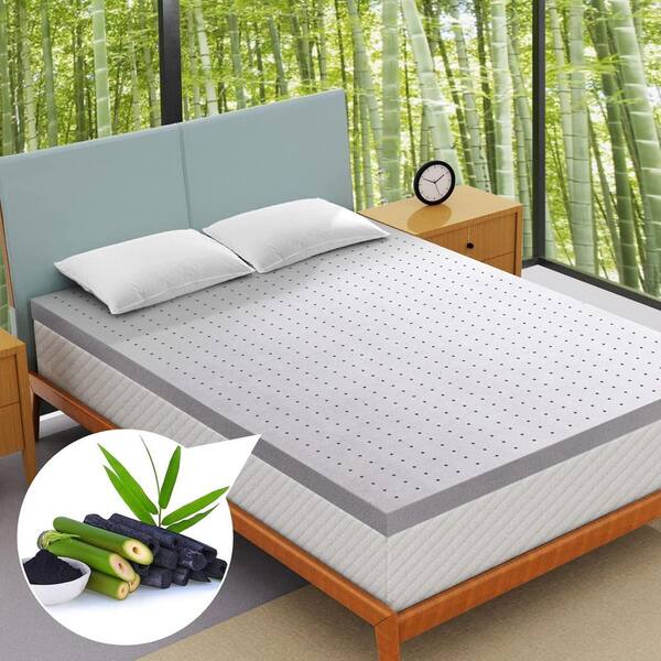 Modern Full Plush Memory Foam 4 in. Bed-in-a-Box Mattress for Pressure Relieve