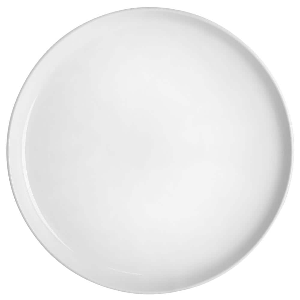 Avisala 12-Piece White Ceramic Dinnerware Set for Four
