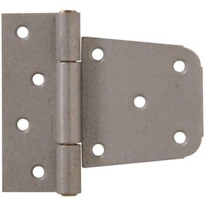 3-1/2 in. Heavy Duty T-Hinge in Galvanized for 2 x 4 or 4 x 4 Post Applications (5-Pack)