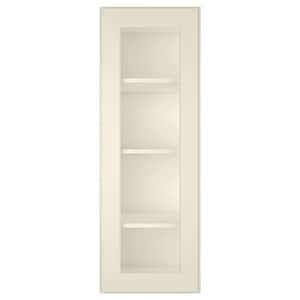 15 in. W X 12 in. D X 42 in. H in Antique White Plywood Ready to Assemble Wall Kitchen Cabinet with 1-Door 3-Shelves