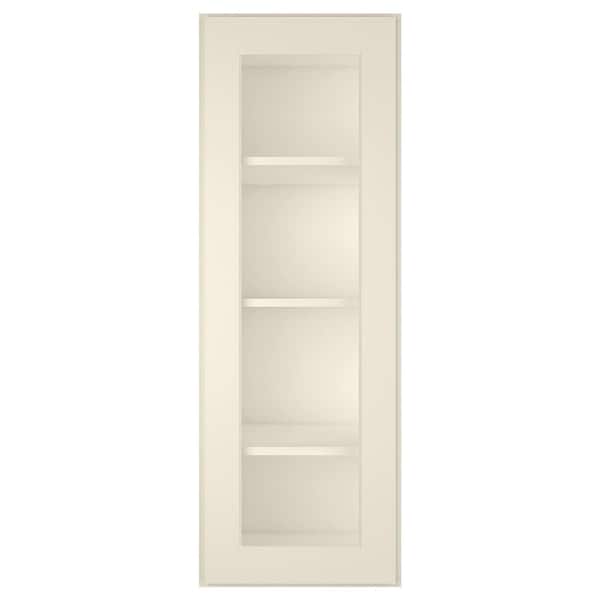 15 in. W X 12 in. D X 42 in. H in Antique White Plywood Ready to Assemble Wall Kitchen Cabinet with 1-Door 3-Shelves