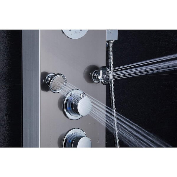 Elloandallo 57 5 Jet Shower Tower Panel System With Led 58 Off