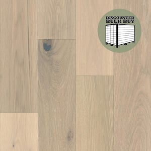 Steward White Oak 1/2 in. T x 7.5 in. W Tongue and Groove Wire Brushed Engineered Hardwood Flooring (1368 sqft/pallet)