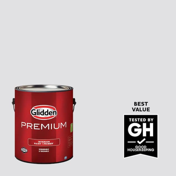 Glidden Premium 1 gal. PPG1043-2 Moondance Satin Interior Paint