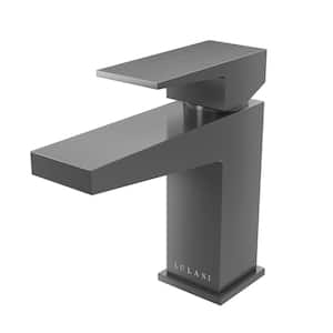 Boracay 1-Handle Single Hole Bathroom Faucet in Gun Metal