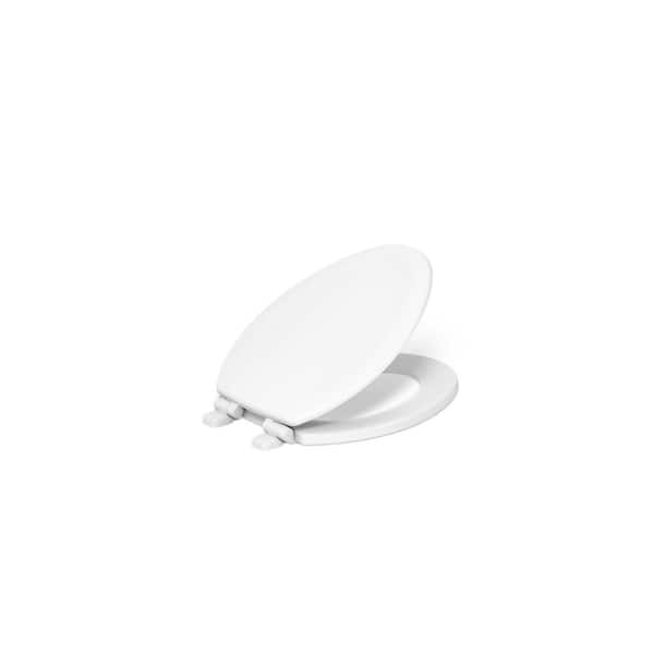 Stonewood Elongated Front Toilet Seat in White