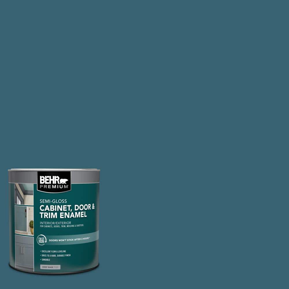 1 qt. #PPU13-18 Bermudan Blue Semi-Gloss Enamel Interior/Exterior Cabinet, Door & Trim Paint price history on PriceWatchPro