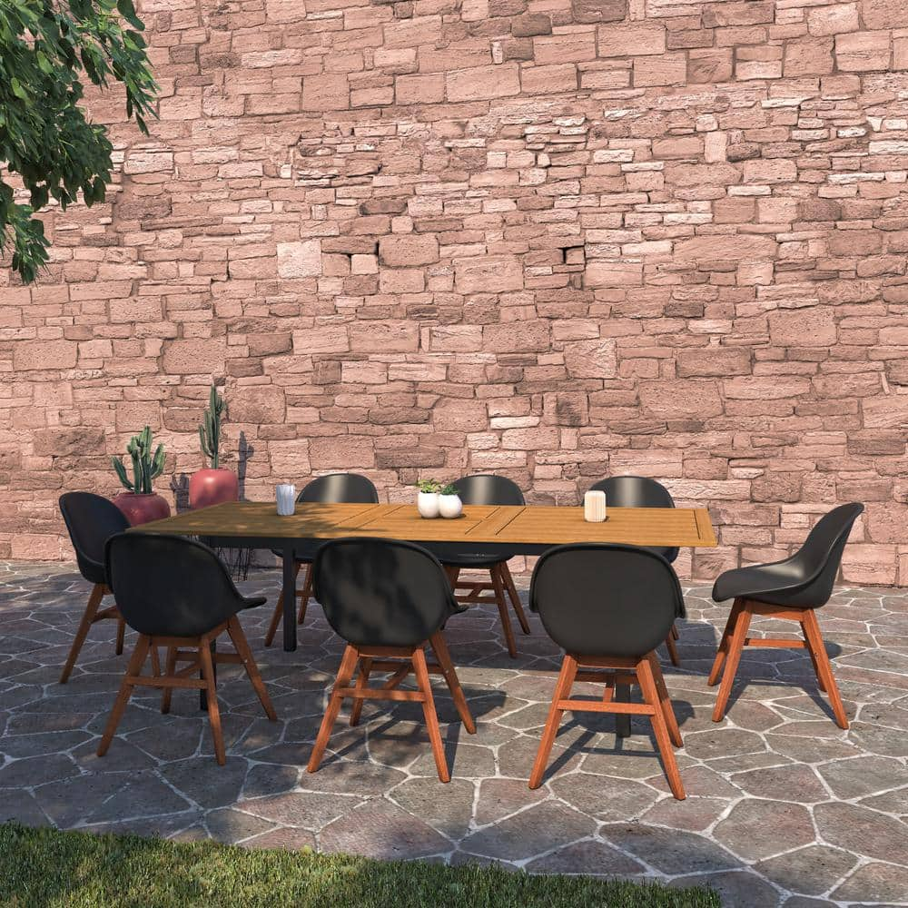 Amazonia Lali 7-Piece Patio Rectangular Dining Table Set