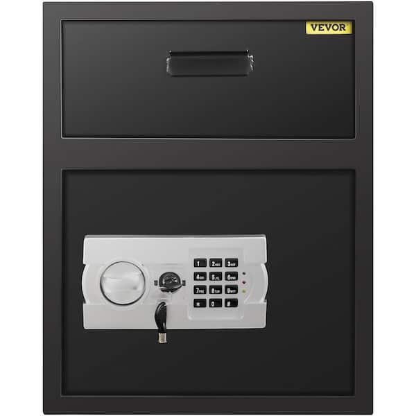 Digital Depository Safe 1.7  Cu.ft Made of Carbon Steel Electronic Code Lock Depository Safe with Deposit Slot