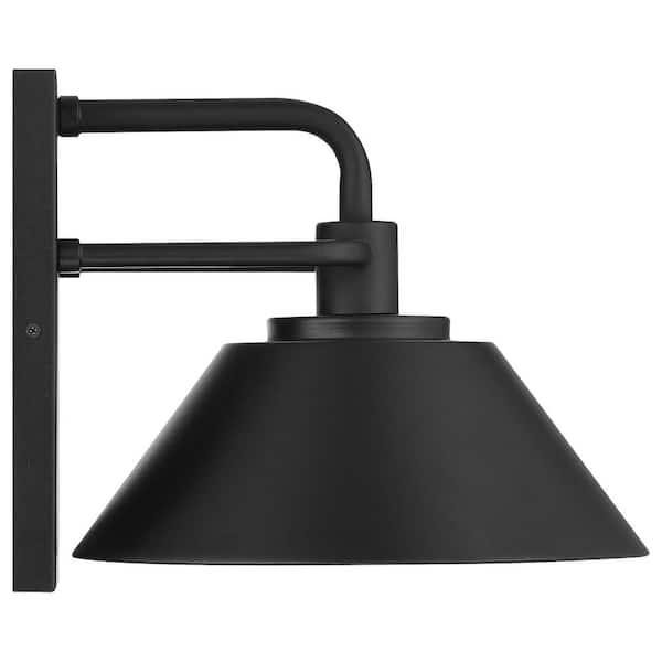 Access Lighting - 1-Light Black LED Outdoor Wall Lantern Sconce (1-Pack)