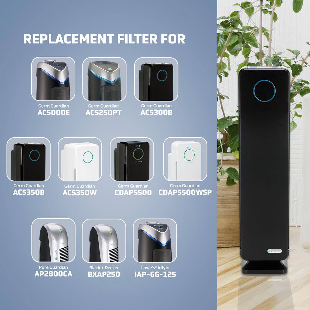 White HEPA Pet Pure Replacement Air Purifier Filter