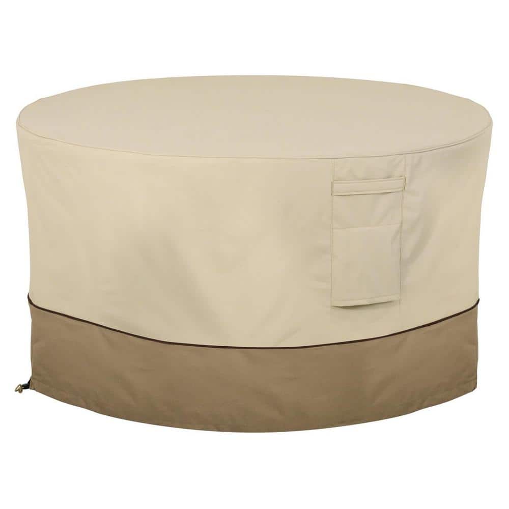 42 in. New Classic Accessories Veranda Fire Pit Table Cover - Round, Outdoor Table Cover, Beige price history on PriceWatchPro