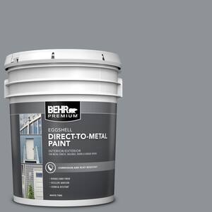 5 gal. #PPU18-04 Dark Pewter Eggshell Direct to Metal Interior/Exterior Paint