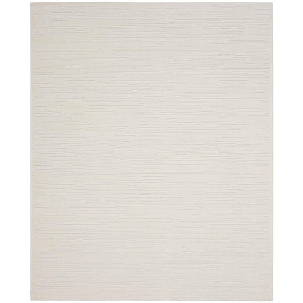 Nourison Casual Ivory 8 ft. x 10 ft. Abstract Contemporary Area Rug