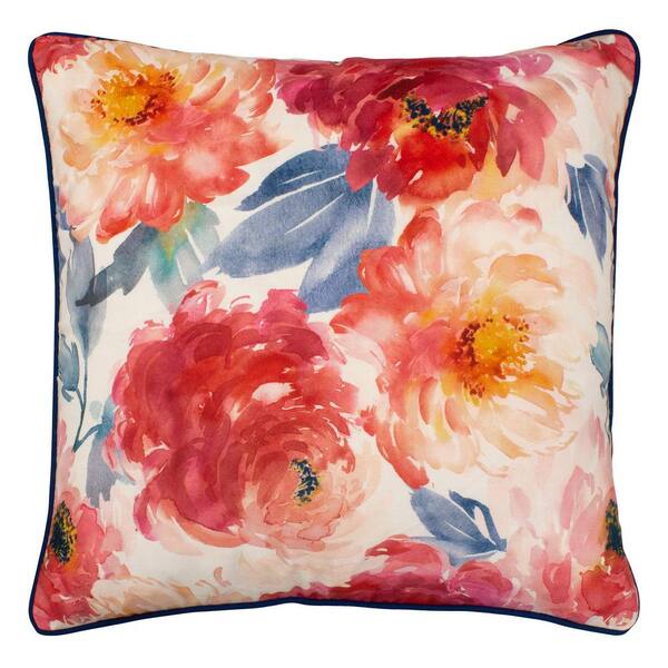 red floral pillows