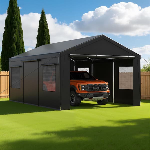Yardsight 13 ft. x 20 ft. Heavy-Duty Portable Carport with Side