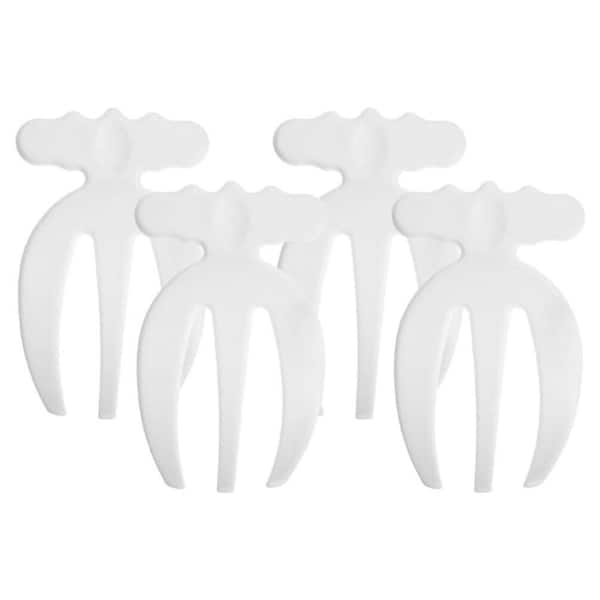 4-Pack Plastic Salad Claw Mixing Fork 6.1 in. with Hanging Hook for Tossing Pasta Fruit Kitchen Use Claws