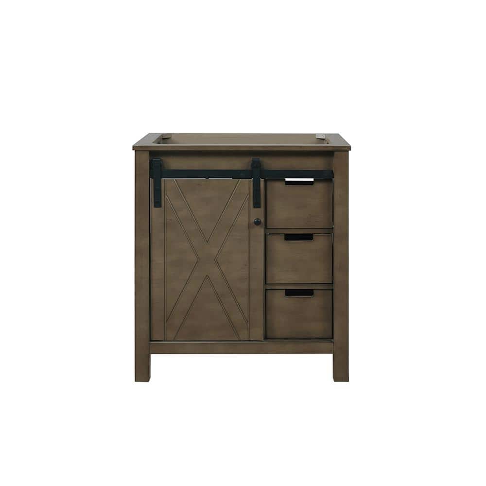 Marsyas 30" Rustic Brown Birch Freestanding Vanity Cabinet