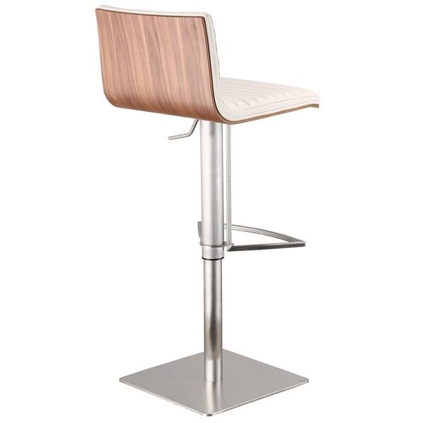 White and walnut bar stools new arrivals