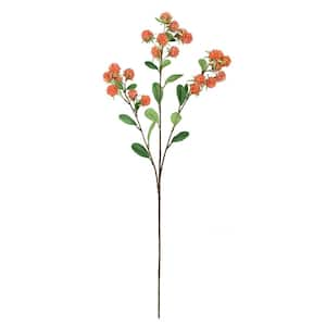 30 in. Orange Artificial Wild Berry Filler Flower Stem Spray (Set of 4)