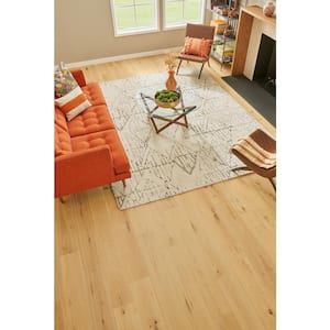Take Home Sample - 5 in. x 7 in. Linen Oak Waterproof Antimicrobial-Protected Engineered Hardwood Flooring