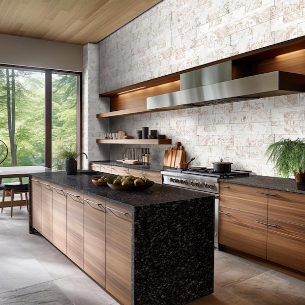 MSI Royal White Ledger Panel 9 in. x 24 in. Splitface Quartzite