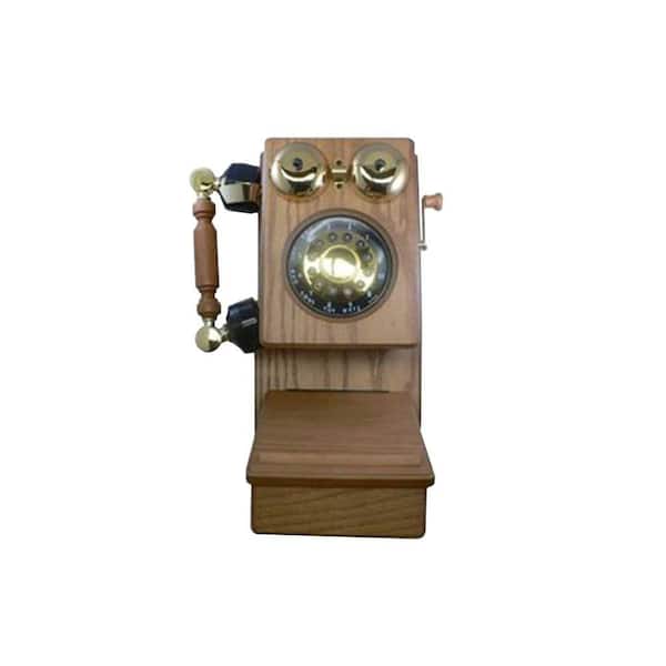 Golden Eagle Country Wood Corded Phone - Oak