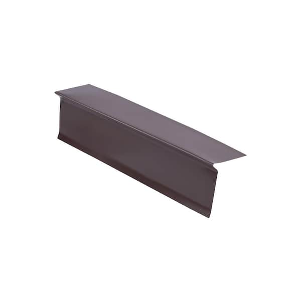 Gibraltar Building Products 2-11/16 in. x 2-1/2 in. x 10 ft. 26-Gauge Galvanized Steel Eave Drip Flashing in Brown