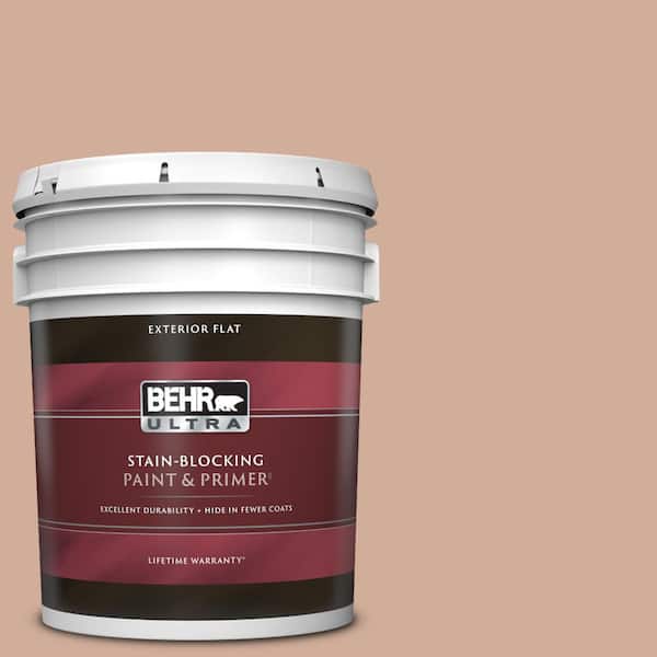 BEHR ULTRA 5 gal. #S200-3 Iced Copper Flat Exterior Paint & Primer