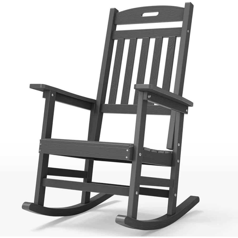 Gray Classic Plastic Patio Outdoor Rocking Chair price history on PriceWatchPro