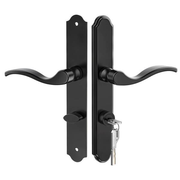 Senyhardware Matte Black Lockable Storm Door Handleset Integrated