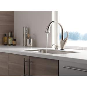 Addison Single-Handle Pull-Down Sprayer Kitchen Faucet with Touch2O Technology and Soap Dispenser in Stainless