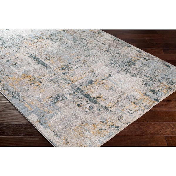 Maxine Gray Abstract 10 ft. x 14 ft. Indoor Area Rug
