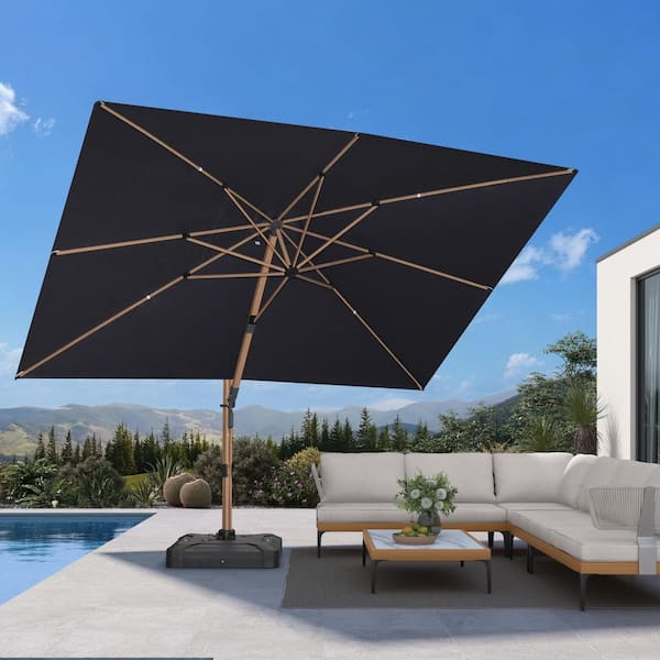 high wind offset patio umbrella PURPLE LEAF 11 Feet Outdoor Round Large Cantilever Umbrella Windproof Heavy Duty Sun Outside for Patio, Black : Patio, Lawn & Garden navy blue PURPLE LEAF 9 ft. Square