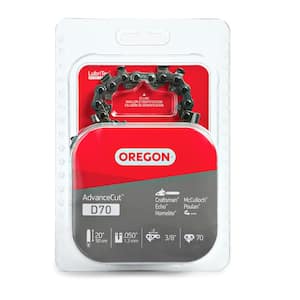 D70 Chainsaw Chain for 20 in. Bar Fits Echo, Homelite, McCulloch, Poulan, Craftsman, Makita, Skil and more