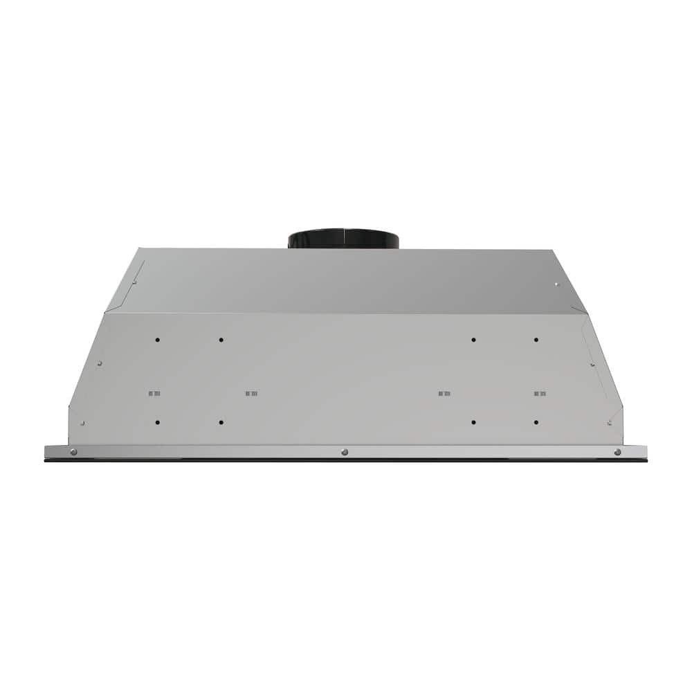 Streamline 28" Stainless Steel and Black Insert Range Hood