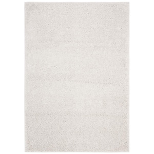 August Shag Beige 8 ft. x 10 ft. Solid Area Rug