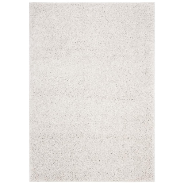 August Shag Beige 8 ft. x 10 ft. Solid Area Rug