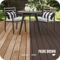 1 gal. #SC-105 Padre Brown Solid Color Waterproofing Exterior Wood Stain and Sealer