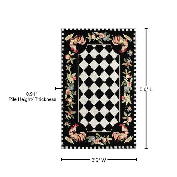 Angla Southwestern Black 6 online ft. x 9 ft. Area Rug