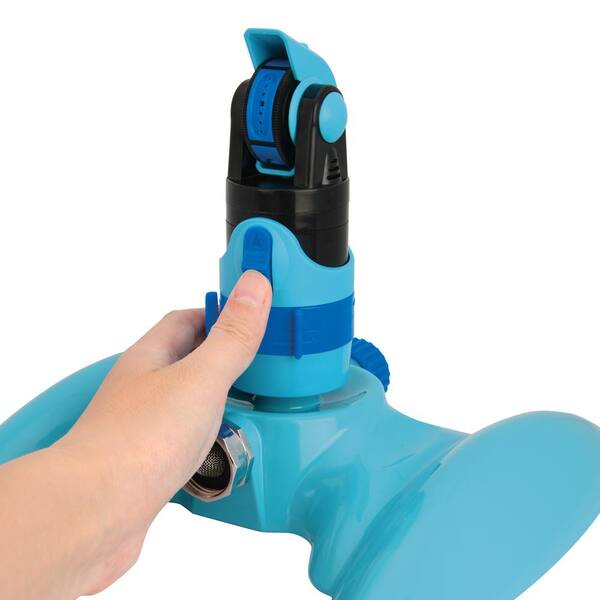 Aqua Joe 4 Pattern 360 Turbo Drive Sprinkler Aj Mssbm The Home Depot