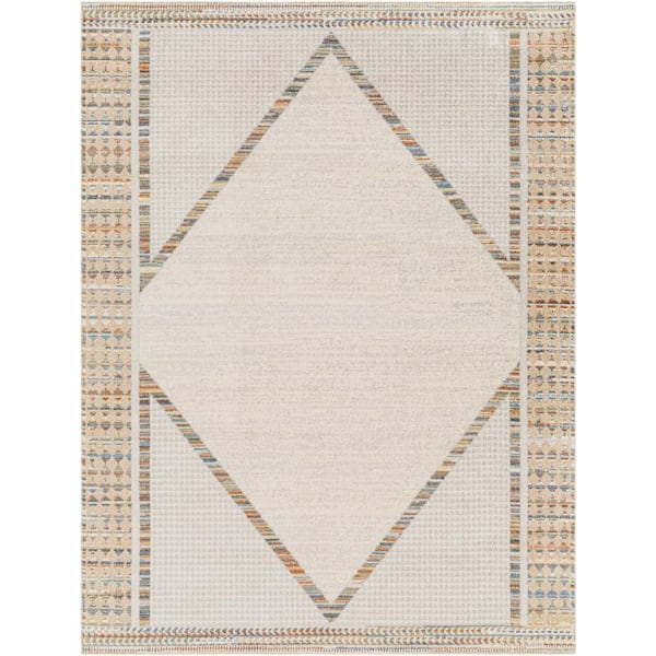 Livabliss Lillian Oatmeal/Multi 8 ft. x 10 ft. Indoor Area Rug