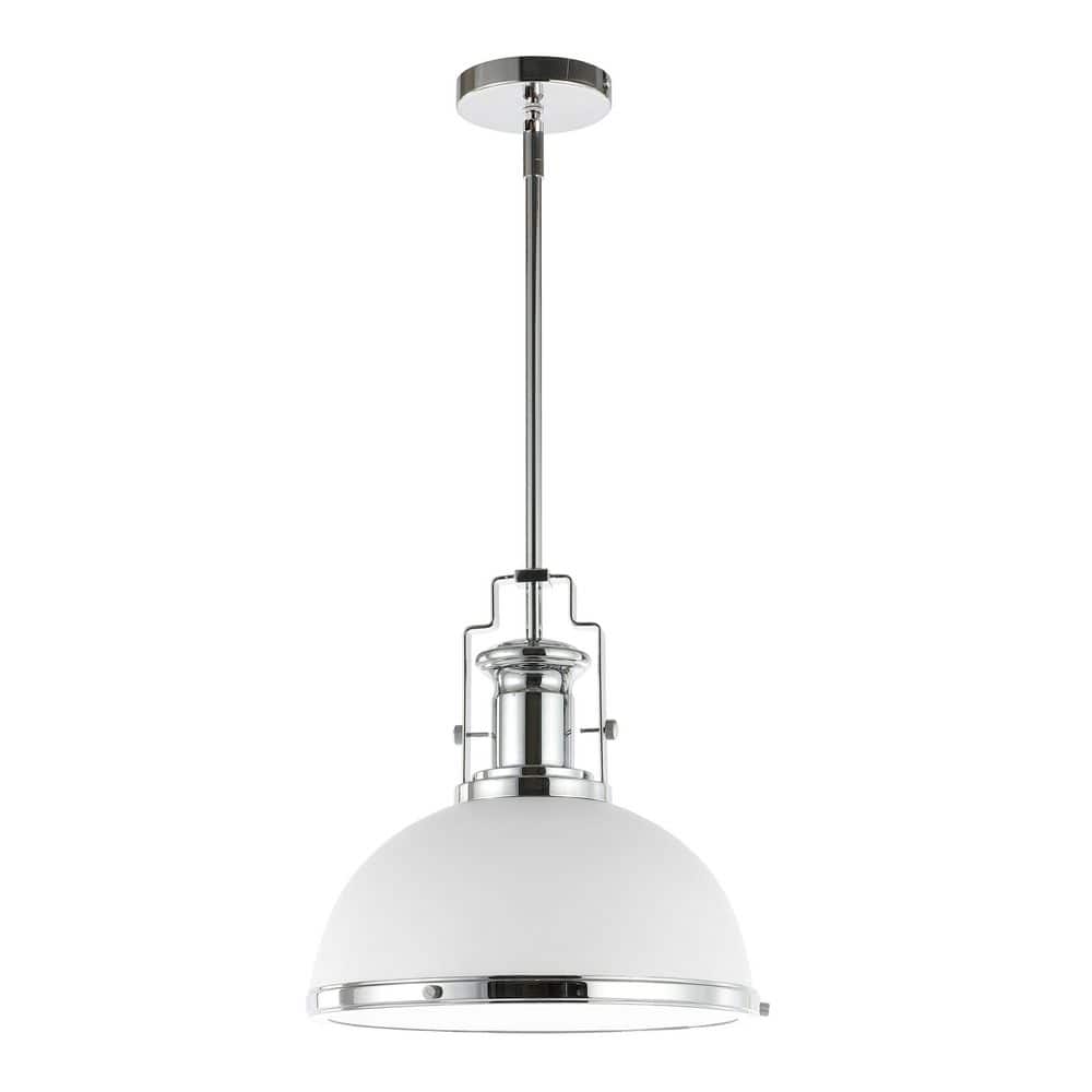 Homer 13" Chrome LED Globe Pendant Light