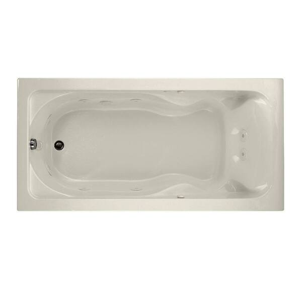 American Standard EverClean Cadet 72 in. x 36 in. Whirlpool Tub with Reversible Drain in Linen