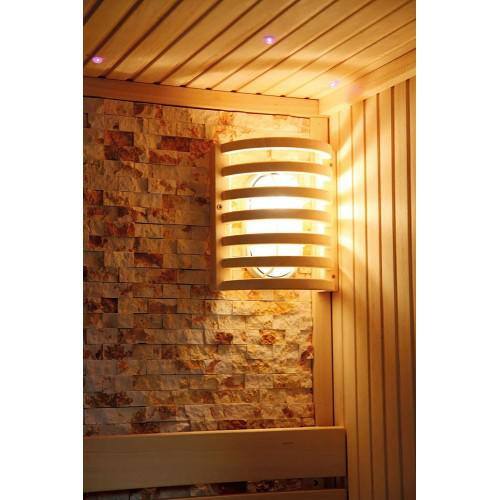 Westlake 3-Person Traditional Sauna with Cultured Stone and Hardwood