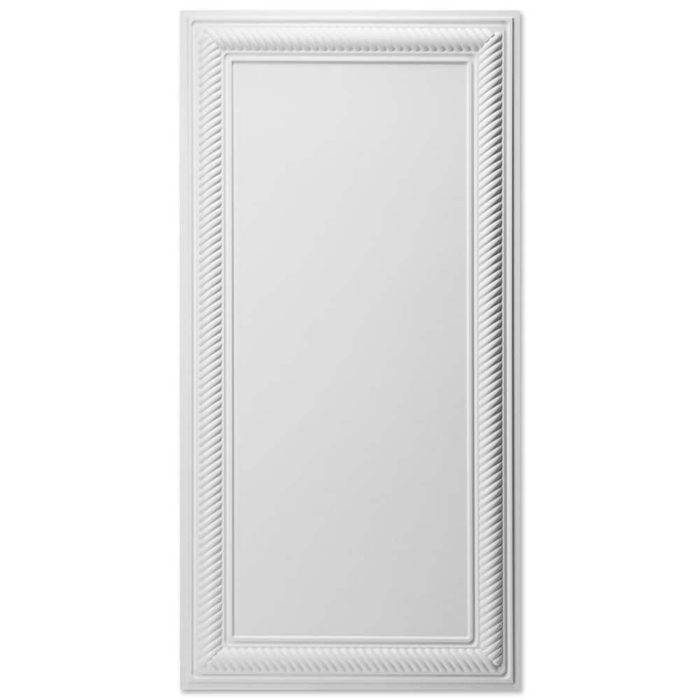Basic White 2 ft. x 4 ft. PVC Water Resistant Lay-In/Drop in Decorative Rope-Edge Ceiling Tiles (96 sq. ft. /Case) price history on PriceWatchPro