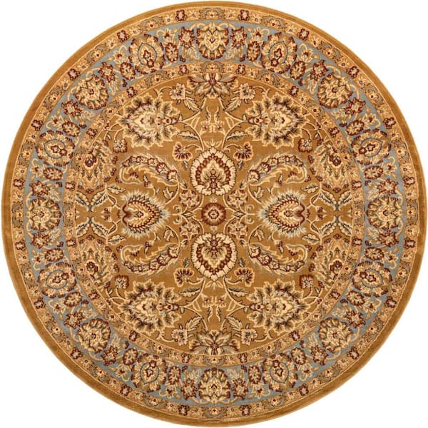 Voyage Asheville Dark Yellow 8' 0 x 8' 0 Round Rug