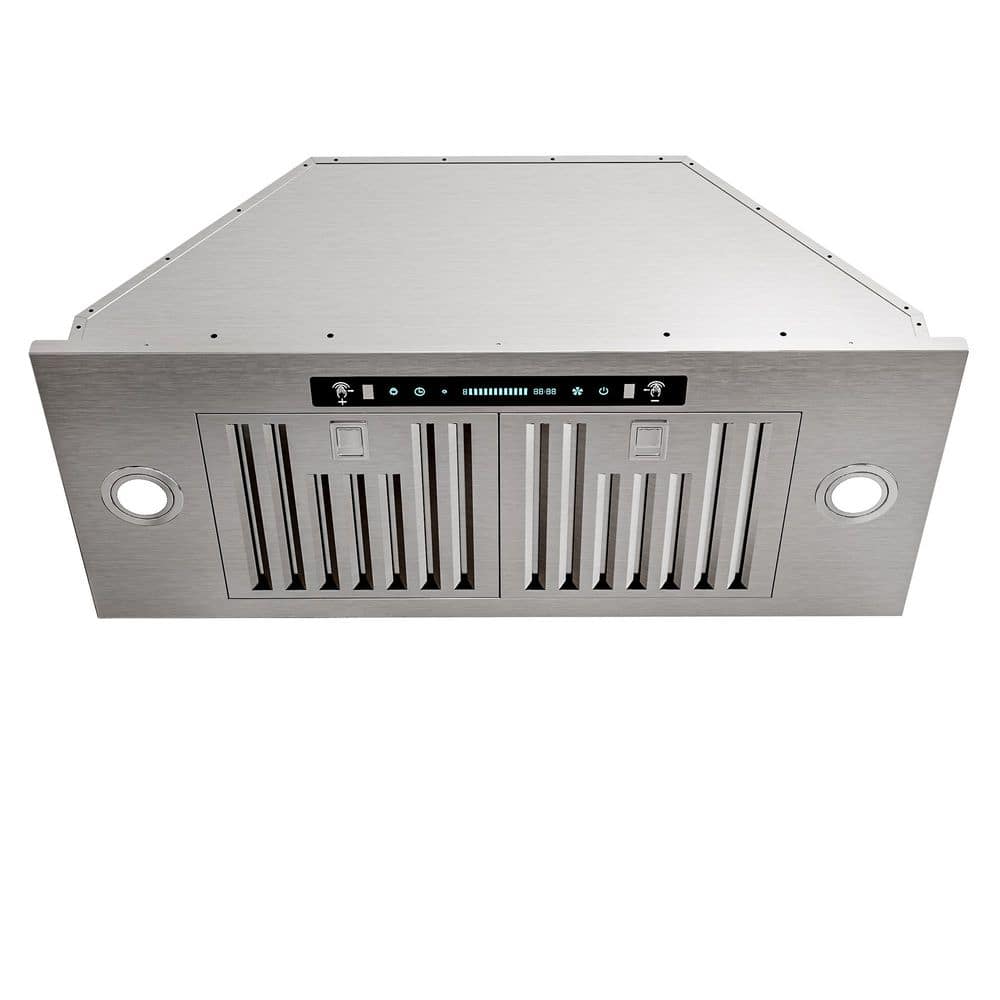 30 in. 900 CFM Convertible Insert Range Hood in Stainless Steel with 4-Speed Gesture and Touch Control