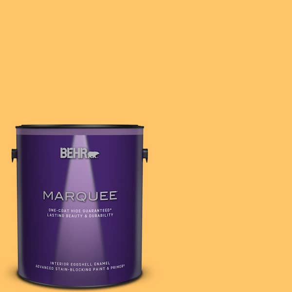 BEHR MARQUEE 1 gal. #PPU6-06 Honey Locust Eggshell Enamel Interior Paint & Primer